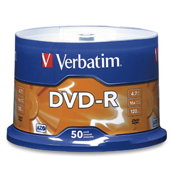 Verbatim 16x DVD-R Media 4.7ГБ DVD-R 50шт