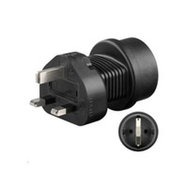 Microconnect PETRAVEL1 Type F (Schuko) Type F (Schuko) Black power plug adapter