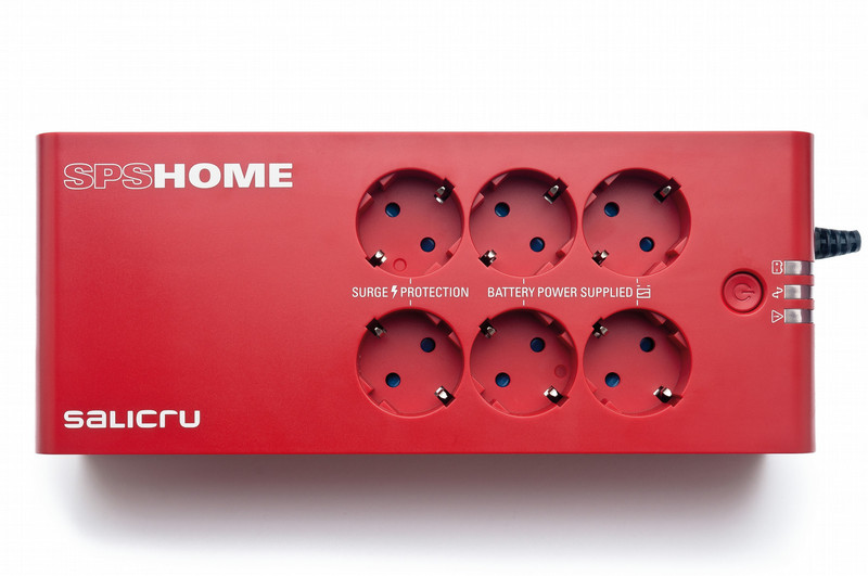 Salicru SPS.600.HOME 600VA 6AC outlet(s) Kompakt Rot Unterbrechungsfreie Stromversorgung (UPS)