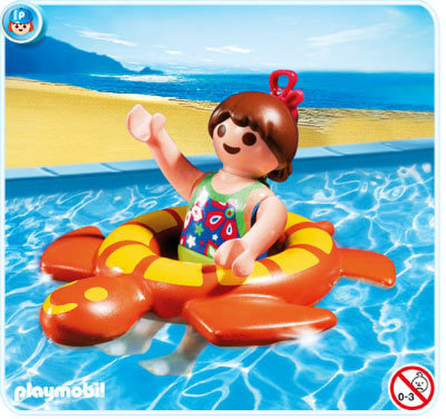 Playmobil Girl with Swimming Ring Разноцветный