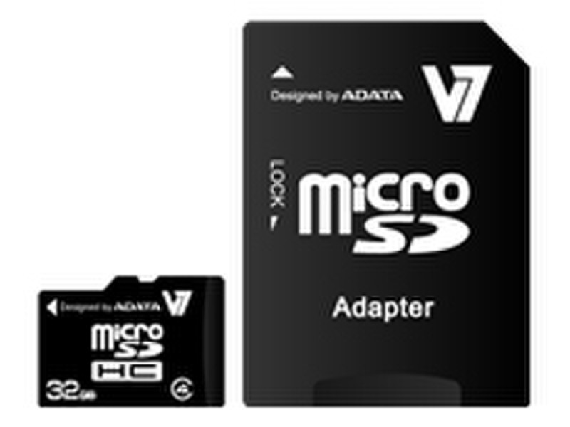 V7 32GB MicroSDHC 32ГБ MicroSDHC Class 4 карта памяти