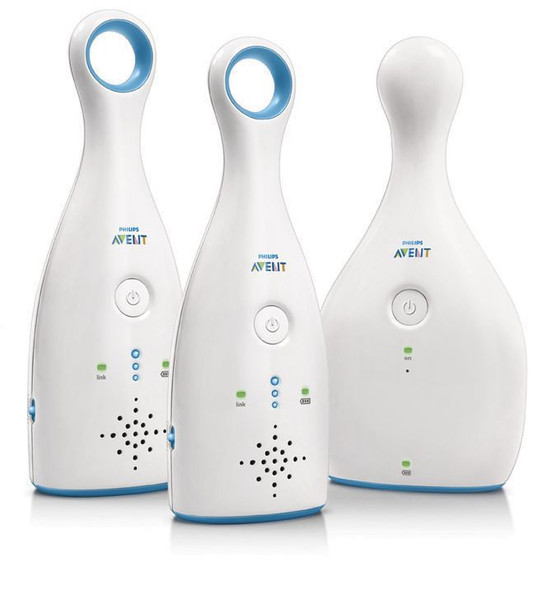 Philips AVENT SCD486/00 Analog babyphone 2канала Синий, Белый радио-няня