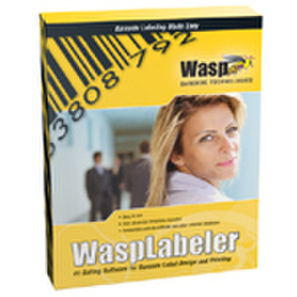 Wasp Labeler v6 + 2D Software, 3 Users Barcode-Software