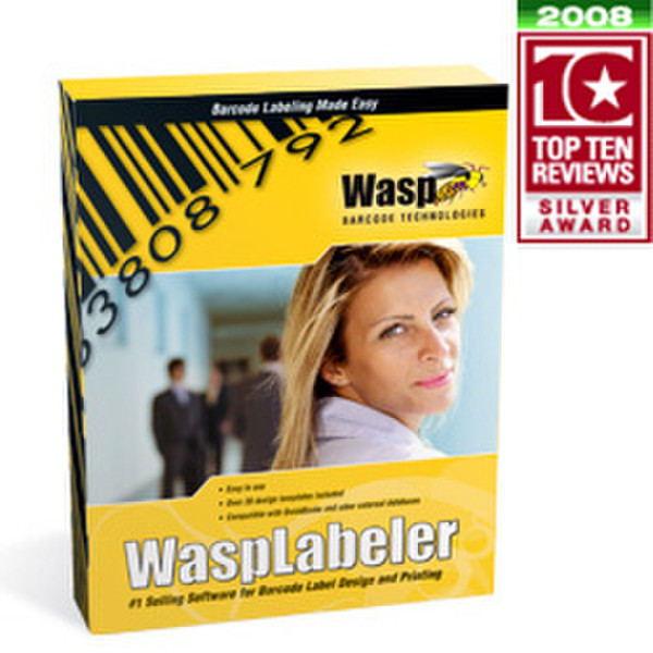 Wasp WaspLabeler, 3 Users bar coding software