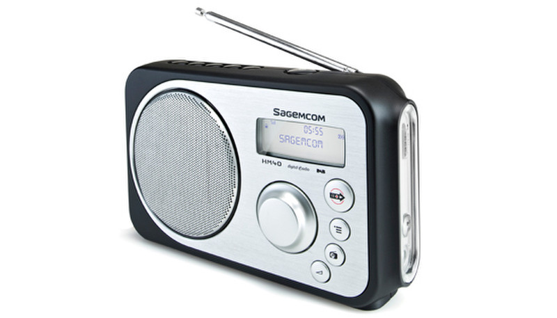 Sagemcom HM40 Персональный Цифровой Черный, Cеребряный радиоприемник
