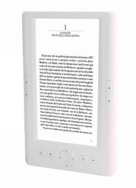 New Majestic EB-6000 7" 2GB White e-book reader
