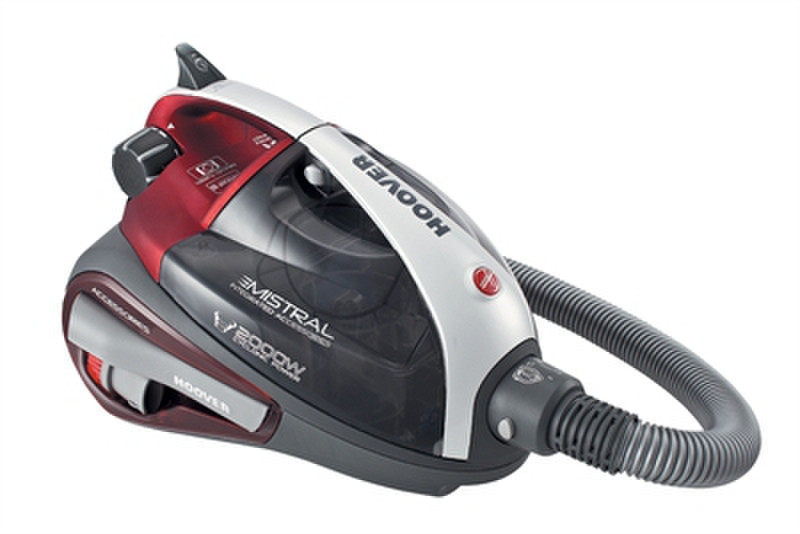 Hoover TMI 2018 Zylinder-Vakuum 2l 2000W Grau, Rot Staubsauger