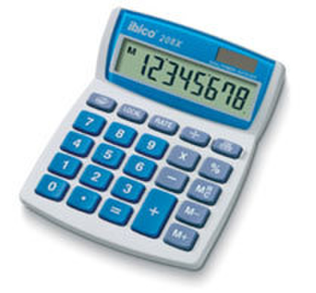 Ibico 208X Desktop Basic calculator Blue,White