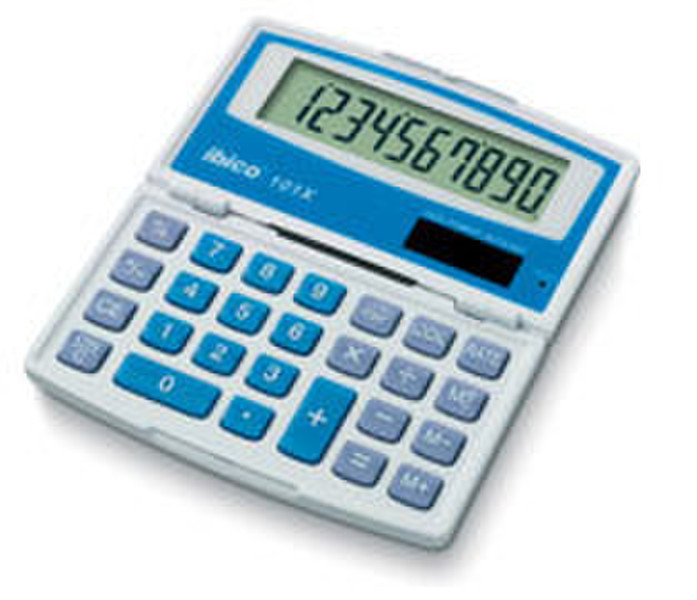 Ibico Zakrekenmachine 101X Desktop Einfacher Taschenrechner Blau, Weiß