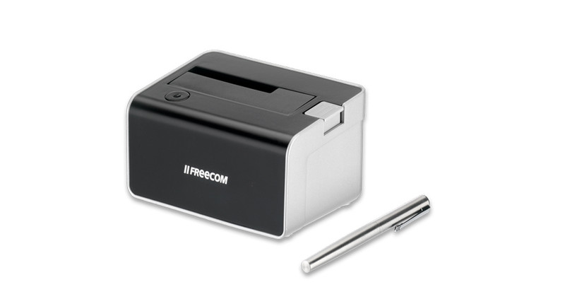 Freecom Hard Drive Dock 3.0 USB 3.0 (3.1 Gen 1) Type-A Schwarz, Silber Notebook-Dockingstation & Portreplikator