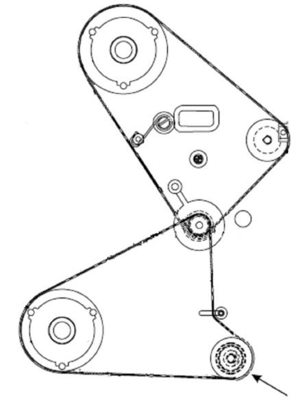 Zebra 30914M printer roller