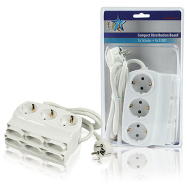 HQ EL-PS900W1- 9AC outlet(s) 100-240V 1.5m White surge protector