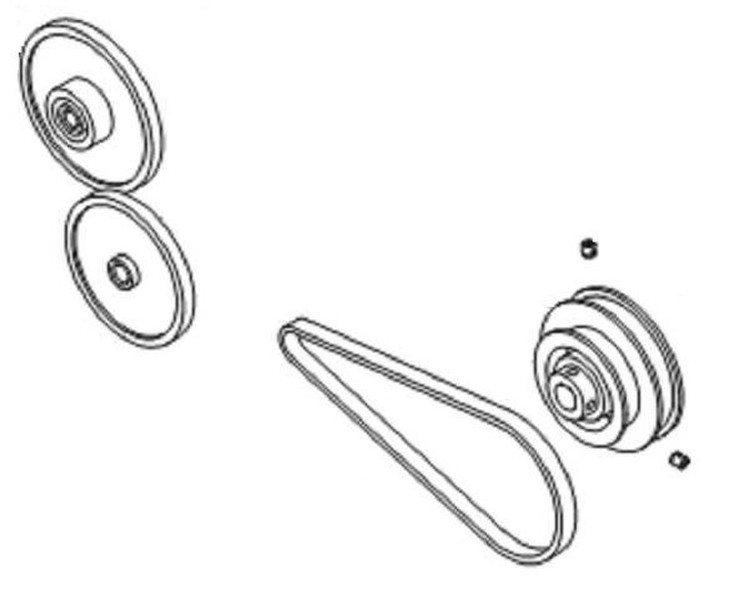 Zebra Kit Drive Pulley Gear System