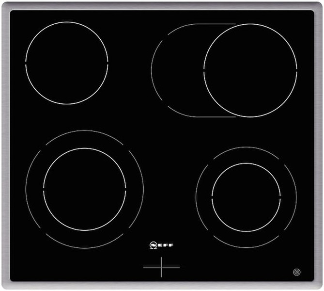 Neff M13R50N0 Eingebaut Ceramic hob Schwarz, Edelstahl Kochfeld