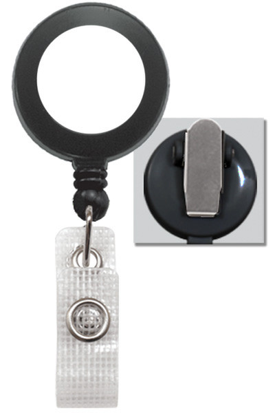 Brady People Round Badge Reel with White Sticker, Reinforced Vinyl Strap & Spring Clip Vinyl 100pc(s)