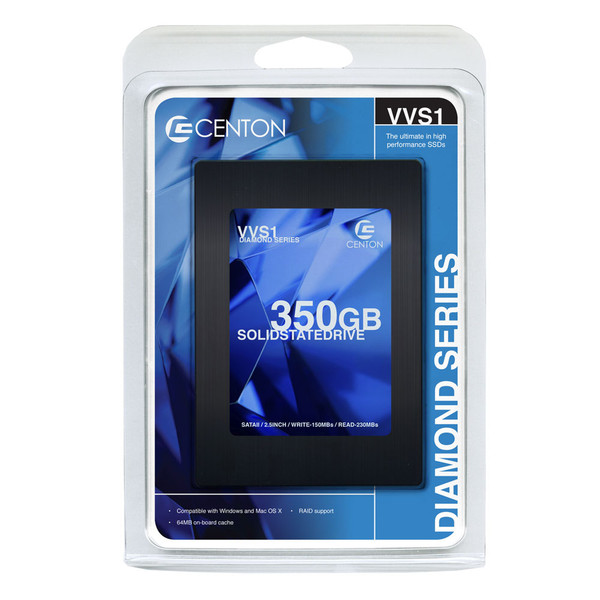 Centon 350GBSSD25S2VVS1 Serial ATA II Solid State Drive (SSD)