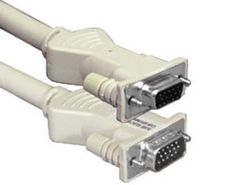 Rose HD15M - HD15F, 20 ft 6m VGA (D-Sub) VGA (D-Sub) White