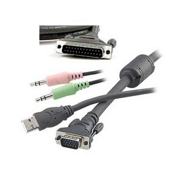 Rose UltraCable 1.52m Black KVM cable