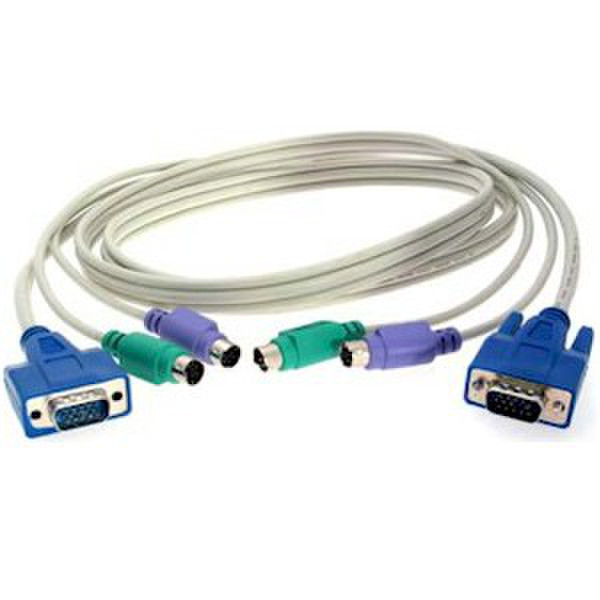 Rose UltraCable 1.52m White KVM cable