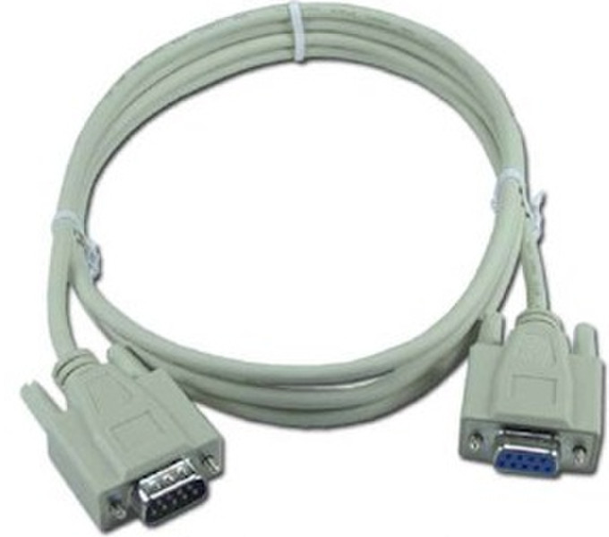 Rose DB-9, M-F 1.52m White KVM cable