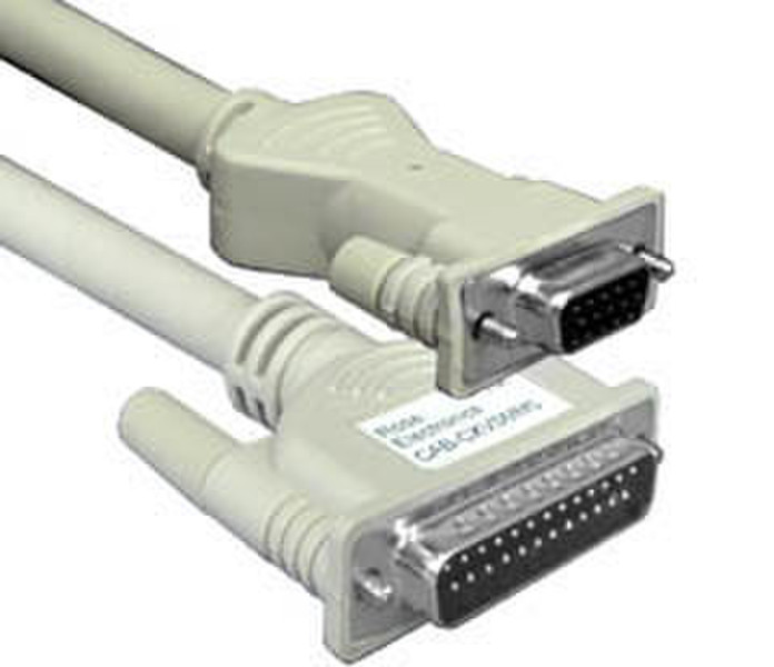 Rose Switch to Sun Monitor DB25M to 13W3F 10ft 3m Grey KVM cable