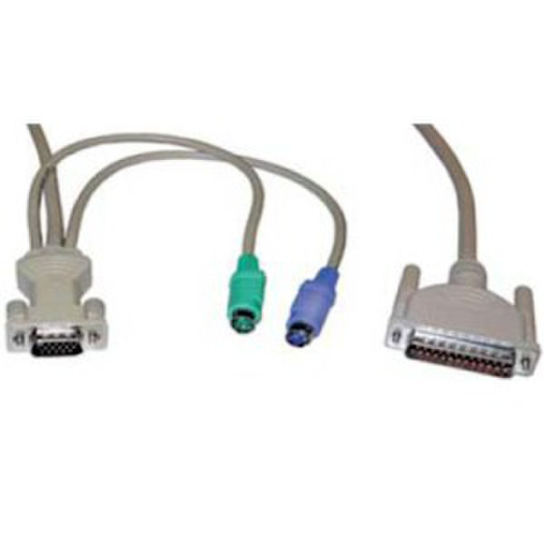 Rose UltraCable 1.52m Weiß Tastatur/Video/Maus (KVM)-Kabel