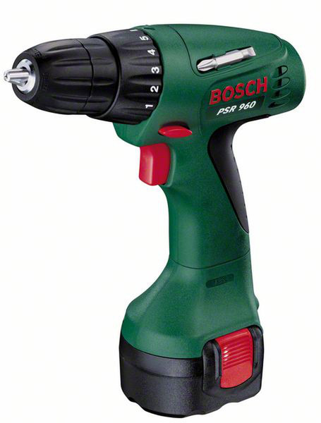 Bosch PSR 960 Дрель с рукояткой пистолетного типа Литий-ионная (Li-Ion) 1300г Черный, Зеленый, Красный
