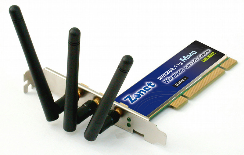 Zonet 802.11g MIMO Wireless PCI Adapter 54Mbit/s networking card