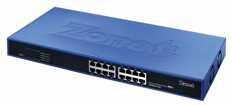 Zonet Gigabit 16-Port Networking Switch Неуправляемый