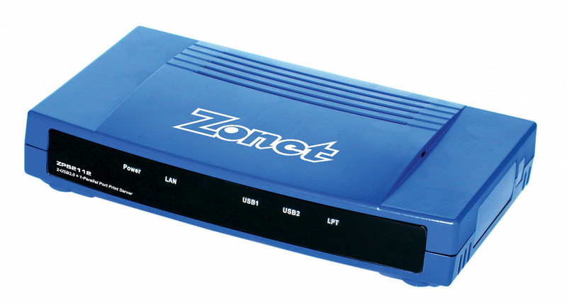 Zonet Multi-Port Print Server Ethernet LAN сервер печати