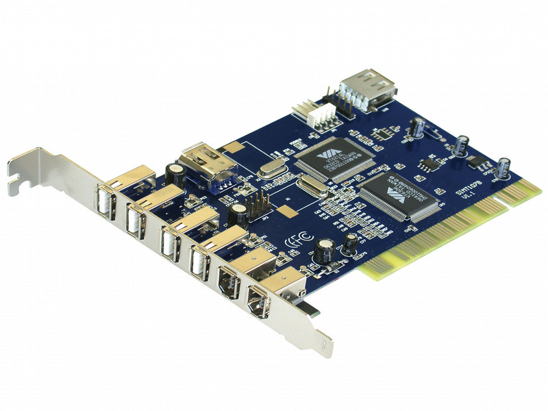 Zonet 4+1 USB / 2+1 Firewire Ports Combo PCI интерфейсная карта/адаптер