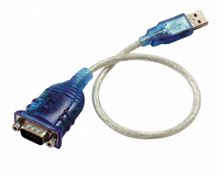 Zonet USB to RS232 Cable USB A Serial 9-pin cable interface/gender adapter