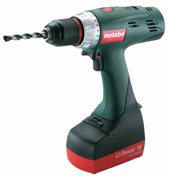 Metabo SBZ 14.4 Impulse Дрель с рукояткой пистолетного типа Литий-ионная (Li-Ion) 2.2А·ч 1900г Черный, Зеленый