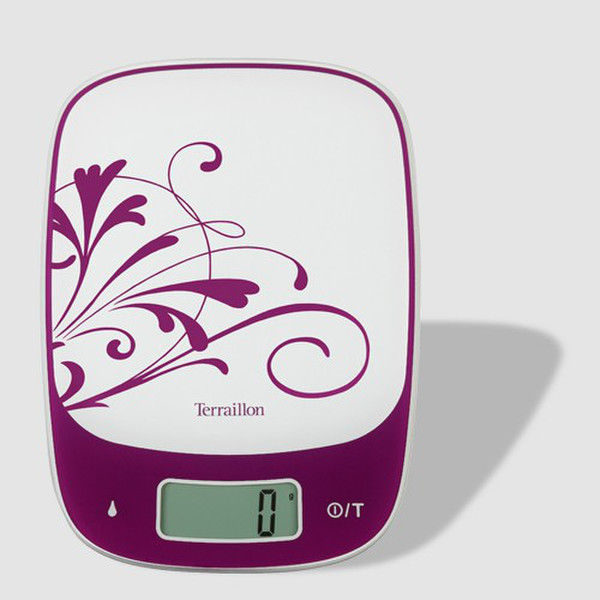 Terraillon Sensia Touch Design Electronic kitchen scale Фиолетовый