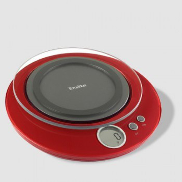 Terraillon Halo Electronic kitchen scale Rot