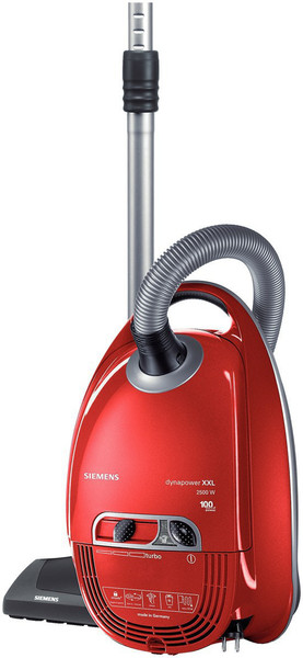 Siemens VS08G2511 Cylinder vacuum cleaner 6L 2500W Cherry,Metallic vacuum