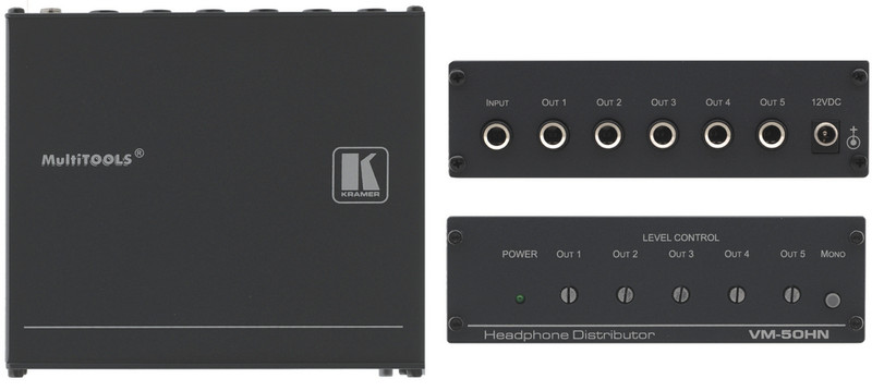 Kramer Electronics VM-50HN 5.0 Дома Проводная Черный усилитель звуковой частоты