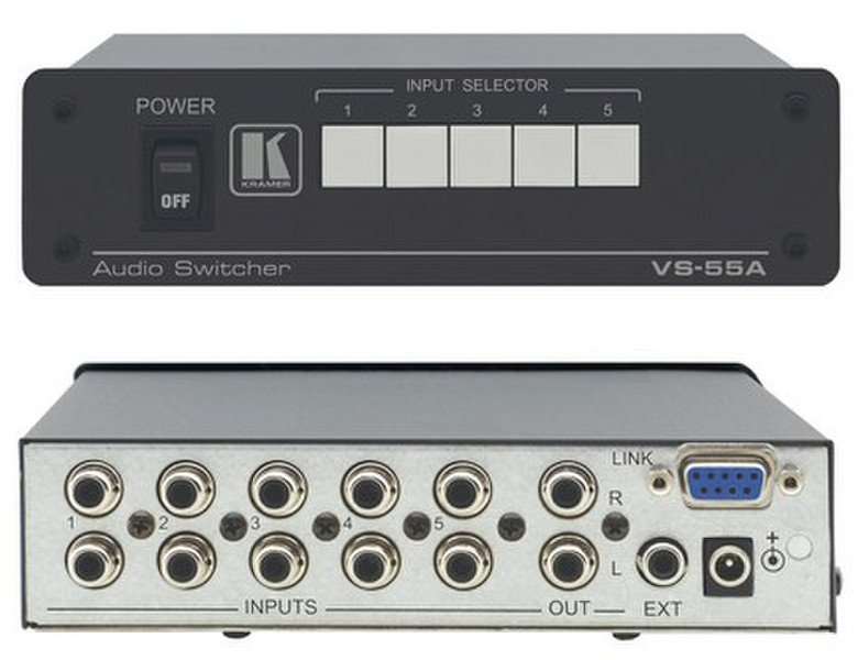 Kramer Electronics VS-55A Schwarz Audio-Switch