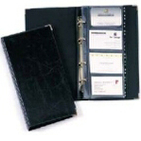 Durable Business card album Visifix 200 Black business card file