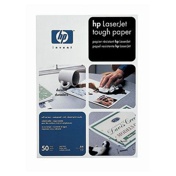 HP LaserJet Tough Paper Атласный Белый бумага для печати