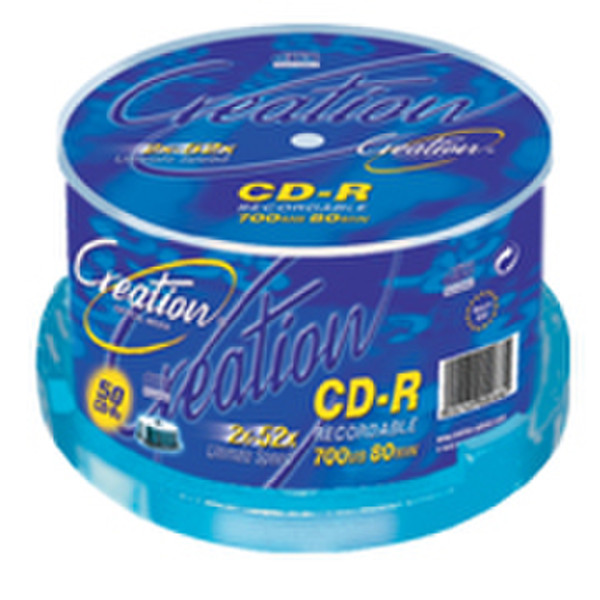 Creation CD-R 700MB/80min 52x, 50 cake box 700МБ