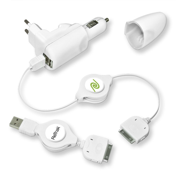 ReTrak EUIPODCHG51 Auto,Indoor White mobile device charger