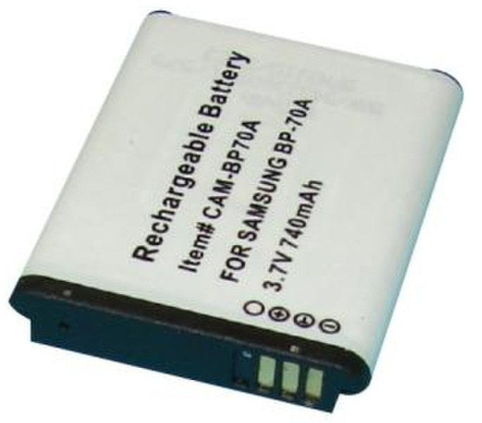 UltraLast CAM-BP70AP Lithium-Ion (Li-Ion) 740mAh 3.7V rechargeable battery
