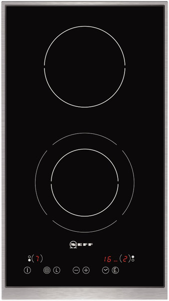 Neff N14D30N0 built-in Ceramic Black,Stainless steel hob