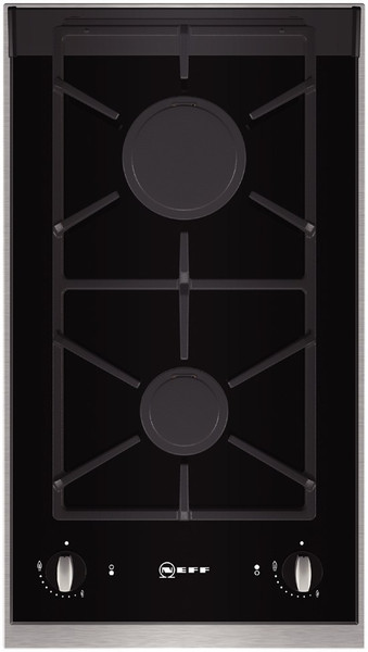 Neff N24K30N0 built-in Gas Black,Stainless steel hob