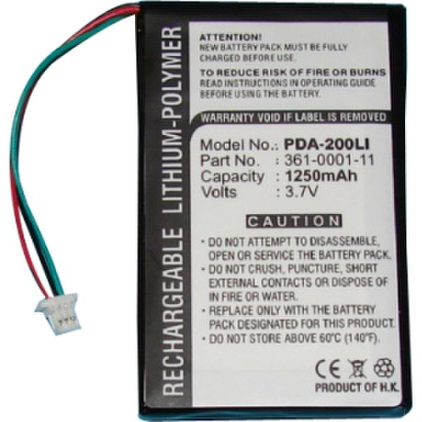 UltraLast PDA-200LI Lithium Polymer (LiPo) 1250mAh 3.7V rechargeable battery