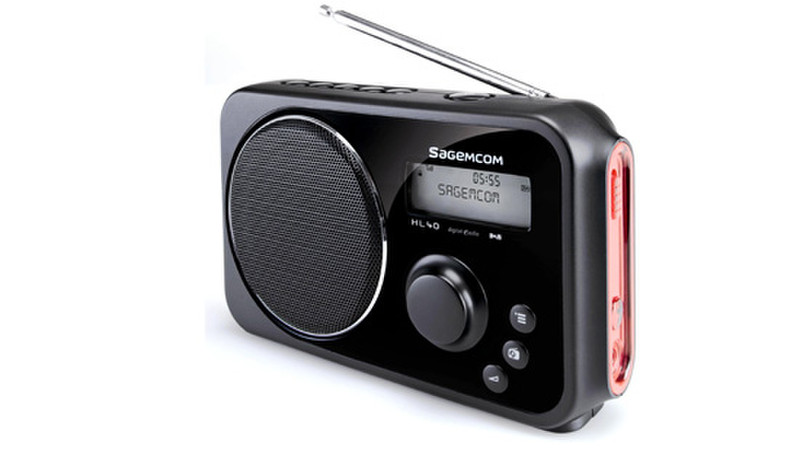 Sagemcom HL40 Персональный Цифровой Черный радиоприемник