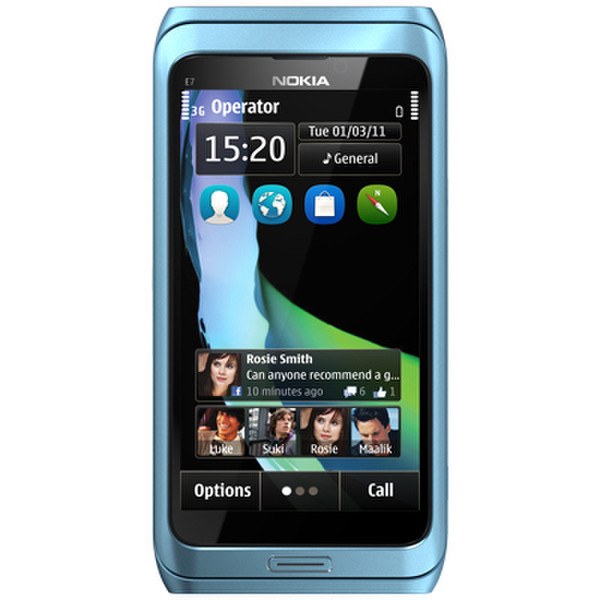 Nokia E7-00 Blau