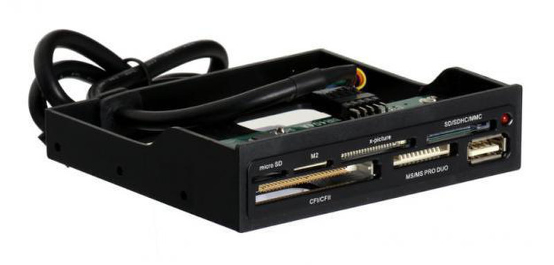 Ginzzu GR-106U Внутренний USB 2.0 Черный устройство для чтения карт флэш-памяти