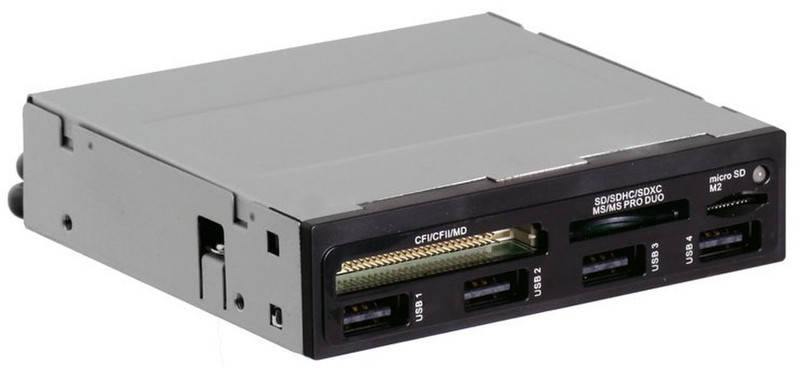 Ginzzu GR-137U Внутренний USB 2.0 Черный устройство для чтения карт флэш-памяти